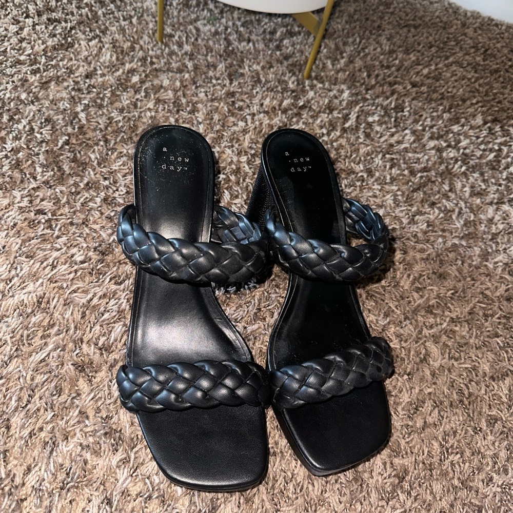 A New Day Black Casual Sandals